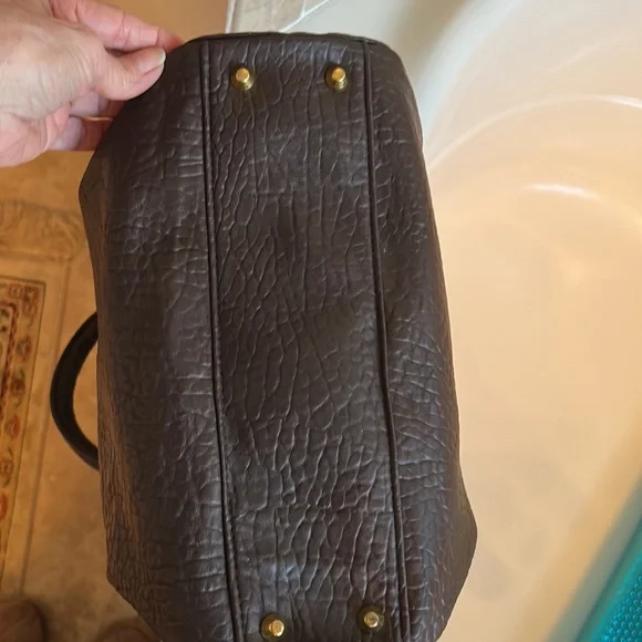 BRACIANO Shoulder Bag Handbag Brown REALLY NICE 15 w x12 h x 3” - Picture 13 of 13